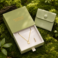 Boîte à tiroir réutilisable écologique avec logo personnalisé pour montre, bijoux, collier, bague, insert en éponge, emballage cadeau
