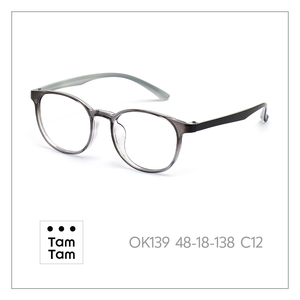 TamTam Unisex T-Glossy <b>Grey</b>-White C12 TR90 Blue Titanium Anti-blue Light Sport Glasses Classic Style Safe Materials No Skin - Product Image 3