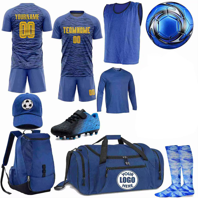 Cheap Price Sublimation Printing Soccer Kit With Bags New Arrival Custom Made Soccer Kit With Bags