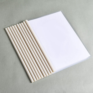 Bview Art Morandi couleur A4 dossier à <span class=keywords><strong>levier</strong></span> épaissi PP matériel liant à tirants pour documents scolaires fichier papier motif carton - Product Image 5