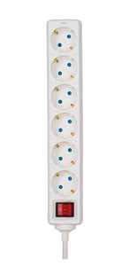Multipresa con cavo e interruttore, 6 prese, 2m (Simon BM712600) - Product Image 2