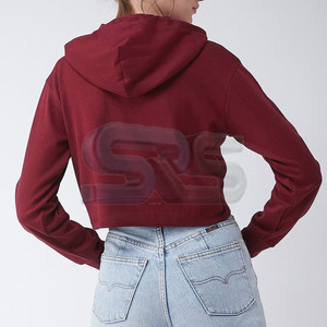 Sudaderas con capucha personalizadas para mujer Y2K Crop Hoodie Hip Hop Moda Manga suelta Algodón Invierno Cálido Ropa informal - Product Image 6