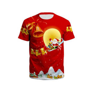 Merry Christmas Cropped T-<b>shirt</b> For Men Knitted Fabric Raglan Sleeve Neck Slim Fit <b>Red</b> White Top <b>Shirt</b> Casual T-<b>shirt</b> for Men - Product Image 4