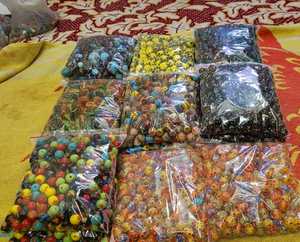 Cuentas de Vidrio Multicolores, Cuentas de Vidrio con Puntos de Colores Variados, Cuentas de Cristal Sueltas - Product Image 2