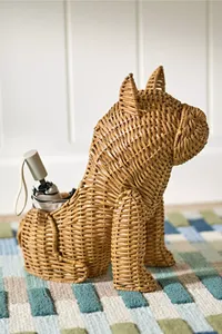 Panier de rangement en osier tressé élégant en forme de chien français, panier pour enfants en rotin pour la chambre d'enfant, la salle de jeux, la décoration de la chambre d'enfant - Product Image 4