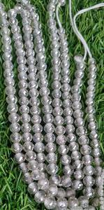 Cuentas Redondas Blancas de Moissanita de 7.50 MM, Corte Facetado AAA, para la Elaboración de Joyas y Cuentas de Diamantes Personalizadas - Product Image 4