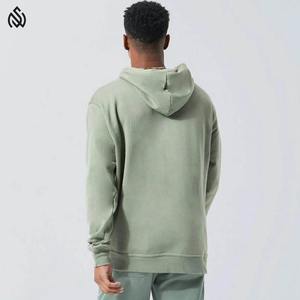 เสื้อฮู้ดแฟชั่นโอเวอร์ไซส์สำหรับผู้ชายเสื้อมีฮู้ดพิมพ์ลายพัฟเสื้อผ้าฝ้ายสไตล์สตรีทแวร์ผ้าคอตตอนดีไซน์สีพื้นแบบลำลองสำหรับ100% ออกแบบได้เองฤดูหนาวของผู้ชาย - Product Image 2