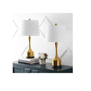 Best Selling Design Fabric Shade Metal Table <b>Lamps</b> Wholesale Manufacturer Custom Handmade Design Metal Table <b>Lamps</b> - Product Image 3