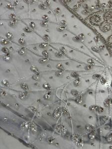 Meilleur prix, tissu luxueux 100% polyester avec perles et zircon, fabrication artisanale, fournisseur indien, confection de vêtements, motif tissé et en maille - Product Image 3