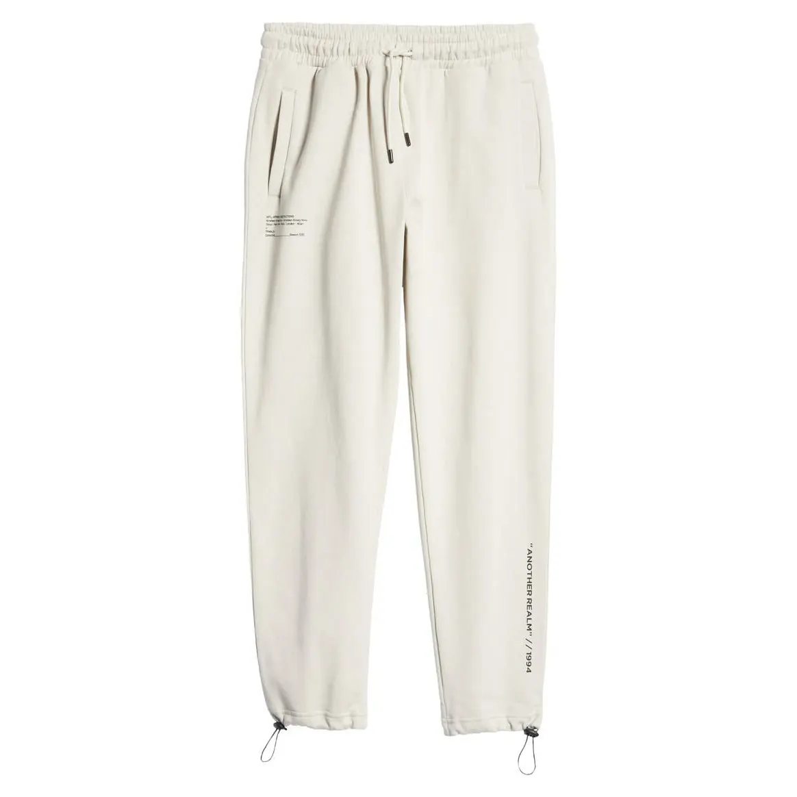 Pantalon de randonnée blanc uni avec poche arrière et latérale Jogging vierge Pantalon de survêtement personnalisé Vente en gros Prix de gros