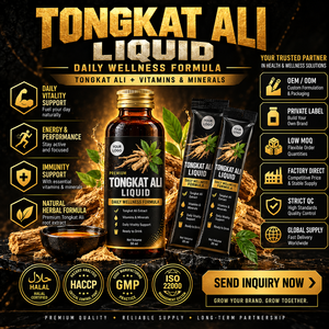 Café Instantáneo Amargo con Ginseng y Tongkat Ali de Malasia, Aroma Intenso para Hombres, en Sobres, Etiqueta Privada, Proveedor Mayorista OEM - Product Image 1