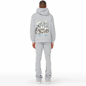 Conjunto Deportivo Casual de Invierno para Hombre de 2 Piezas con Bolsillos, Sudadera con Capucha de Manga Larga y Pantalones Transpirables, Conjuntos Deportivos para Hombre OEM - Product Image 2