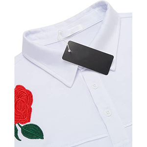 Recién llegado, último diseño hecho a medida para hombre, Top informal ajustado, más bordado transpirable, camisetas de manga corta de gran tamaño - Product Image 5