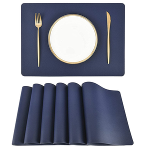 Diseño de cuero piedra comedor manteles de cuero forma cuadrada redonda personalizada de cuero al mejor precio venta caliente - Product Image 2