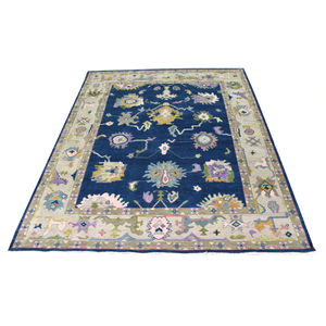 Handmade Woven Modern Luxury Oushak <b>Rug</b> 100% New Zealand Wool Large Area Floral Non-Slip Washable Hotel Teenagers' Living Room - Product Image 2