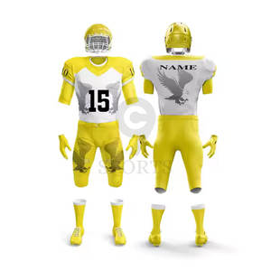 ชุดอเมริกันฟุตบอลพร้อมแผ่นดูดซับแรงกระแทกชุดผ้าเจอร์ซีย์อเมริกันฟุตบอล - Product Image 3