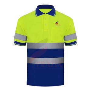 T-shirts polo haute visibilité personnalisés T-shirts polo haute visibilité pour hommes de grande taille T-shirts polo haute visibilité de qualité supérieure pour hommes - Product Image 2