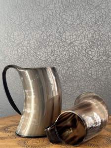 100% Tasse en corne de buffle noire faite à la main de qualité supérieure - Product Image 3