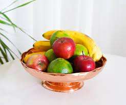 ชามผลไม้ทองแดง100% สีโรสโกลด์ชามผลไม้ทองแดงขนาดกำหนดได้เอง - Product Image 6