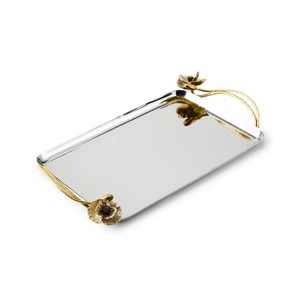 ถาดโลหะงานฝีมืออินเดียสุดหรูสำหรับเสิร์ฟอาหาร เป็นมิตรกับสิ่งแวดล้อม ใช้กับเครื่องล้างจานได้ ช่วยเพิ่มสไตล์ให้กับโต๊ะอาหารที่บ้าน - Product Image 2