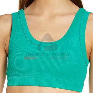 Sujetador deportivo para mujer de la mejor calidad, nuevo diseño 2025, ropa de gimnasio transpirable y fabricado en Pakistán - Product Image 2