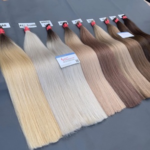 MEILLEURE VENTE COULEUR CHEVEUX EN VRAC: Extension de cheveux humains vietnamiens raides naturels sur toutes les longueurs en stock maintenant - Product Image 1