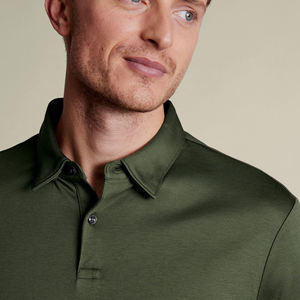 Vente en gros de jersey intelligent à manches longues uni, vert olive, respirant, 100% coton, décontracté, idéal pour les activités de plein air, séchage rapide - Product Image 4