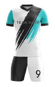 Ropa de fútbol personalizada para hombres, mujeres y niños jóvenes con nombre de equipo y logotipo Corte automatizado para un ajuste óptimo Servicio OEM - Product Image 3