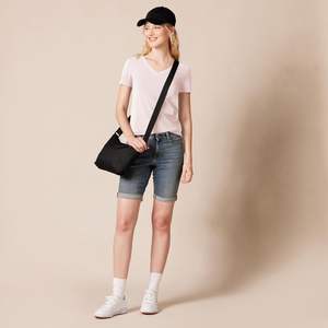 Women's Plus Size Summer T-Shirt Slim Fit Breathable Quick Dry Eco-Friendly Spandex/Cotton Light Knit - Product Image 5