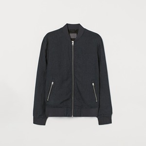 Chaqueta Bomber Personalizada de Alta Calidad para Hombre con Cuello Alto, Logotipo Frontal, Impermeable, Cortavientos, Forro de Satén de Seda, Precio Bajo al por Mayor - Product Image 1