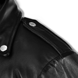 Chaqueta de Cuero Personalizada de Alta Calidad con Bordado Personalizado, Chaquetas de Cuero Holgadas de Nuevo Diseño, Chaqueta de Cuero Entallada para Hombre para Invierno - Product Image 4