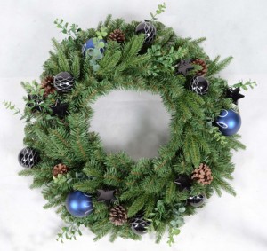 Guirlande de Noël de style naturel 45–180 cm – Guirlande artificielle en pin avec pommes de pin, baies et branches épaisses de qualité supérieure - Product Image 1