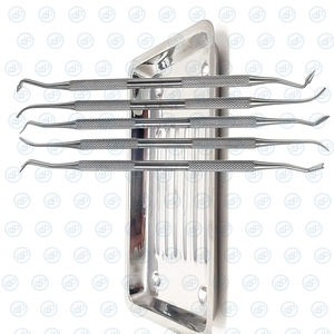 Juego de Instrumentos dentales de 5 piezas Pk Thomas Wax Carvers 1, 2, 3, 4, 5 con bandeja de acero inoxidable de alta calidad de DADDY D PRO CE ISO - Product Image 2