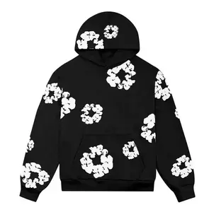 High Quality Fashion Streertwear Hoodie Manufacturers Best Quality Puff Printing Pullover Hoodies Men's Clothing