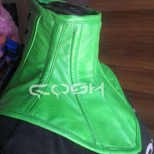 Corsé gótico de cuero verde - Product Image 4