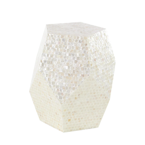 Mesa de Centro de Nácar Hecha a Mano con Color Personalizado, Estilo Boho de Lujo, Duradera, Ecológica y Elegante para Sala de Estar - Product Image 6