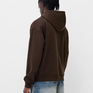 Sudadera con capucha de cara completa para hombre con cremallera y logotipo personalizado de gran tamaño y sudaderas con etiqueta privada para hombre - Product Image 2