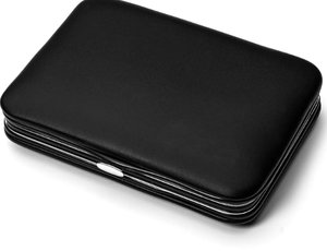 Ensemble de pinces à épiler et coupe-ongles 9 pièces pince à épiler professionnelle en acier inoxydable coupe-ongles avec étui de voyage en cuir - Product Image 6