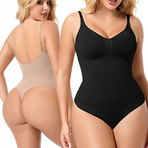 NANBIN <span class=keywords><strong>Body</strong></span> Moldeador sin Costuras al por Mayor Ajuste Adelgazante de Alta Elasticidad Tanga Moldeadora para Todas - Product Image 1