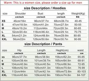 Sudaderas con capucha unisex transpirables, chándal, conjunto de suéter de 2 piezas de invierno para hombres y mujeres de talla grande - Product Image 5