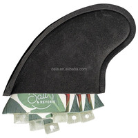 Prix d'usine, design personnalisé, ailerons de surf individuels en fibre de carbone, bambou ou bois pour planche de surf et paddleboard, marque OEM, utilisation en mer, FCS2