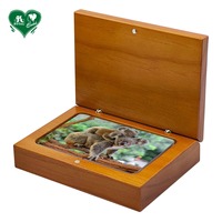 Boîte de rangement pour cartes à jouer en bois de pin, modèle W315, pour 54 cartes (couleur personnalisée)