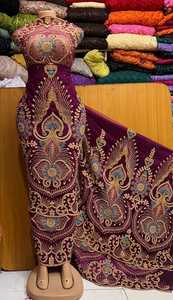 Tissu en dentelle jacquard nigérian de luxe AWAIS HOUSE, haute qualité, 5 yards, brocart africain en organza, polyester, tulle français, grande taille - Product Image 4