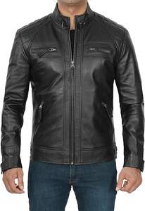 Recién llegados chaqueta de cuero transpirable para hombre, ropa informal, chaqueta de cuero para hombre, chaqueta de precio razonable para hombre - Product Image 4