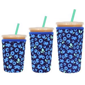 Manchon de tasse à café en néoprène, vente en gros d'usine, support de boisson isotherme réutilisable pour boisson de 7 pouces, style décontracté - Product Image 1