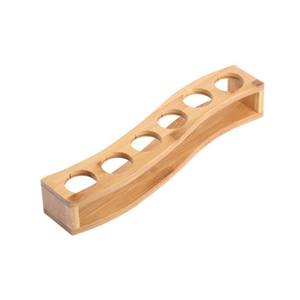 Excellente qualité bois porte-verre support en bois rustique 4 verre présentoir personnalisé vente chaude - Product Image 6