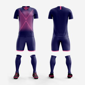 Maillot et short de football vierges personnalisés uniformes d'équipe de football pour hommes combinaison d'entraînement pour enfants adultes uniformes à manches de sport - Product Image 6
