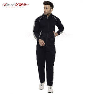 Chándal atlético para correr para hombre con pantalones ajustados y chaqueta frontal con cremallera Chándal transpirable para correr para hombre - Product Image 1