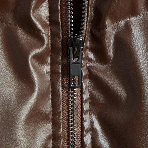 Men Genuine Leather <b>Vest</b> Winter Warm Cotton Gilet Casual Hip Hop Streetwear OEM Wholesale Supplier - Product Image 3