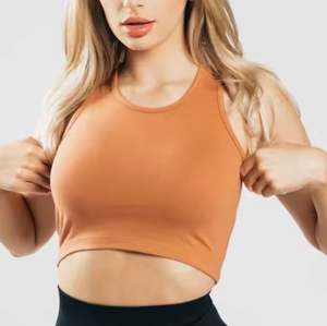 Cropped <b>Women</b> <b>Tank</b> <b>Top</b> Ribbed Knit Fabric Fashion Fit OEM Custom Branding - Product Image 6